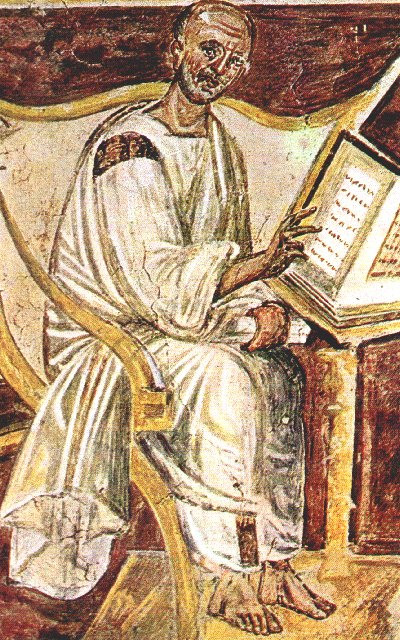 Älteste Darstellung des heiligen Augustinus.